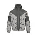 Oversized Monogram Color-Block Track Jacket
