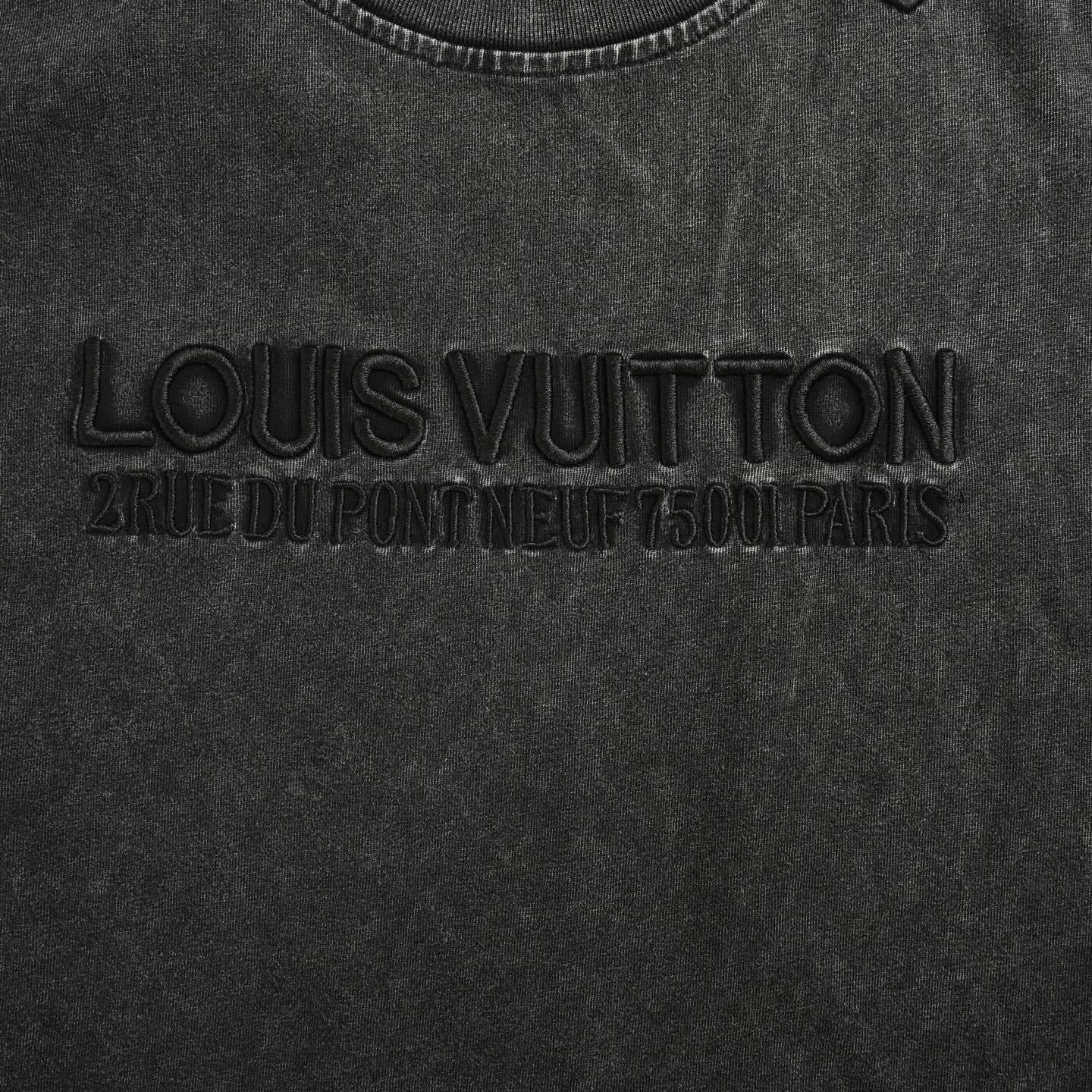Pont Neuf Address Tee | Vintage Black