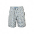 Oblique Jacquard Cotton Shorts | Light Blue