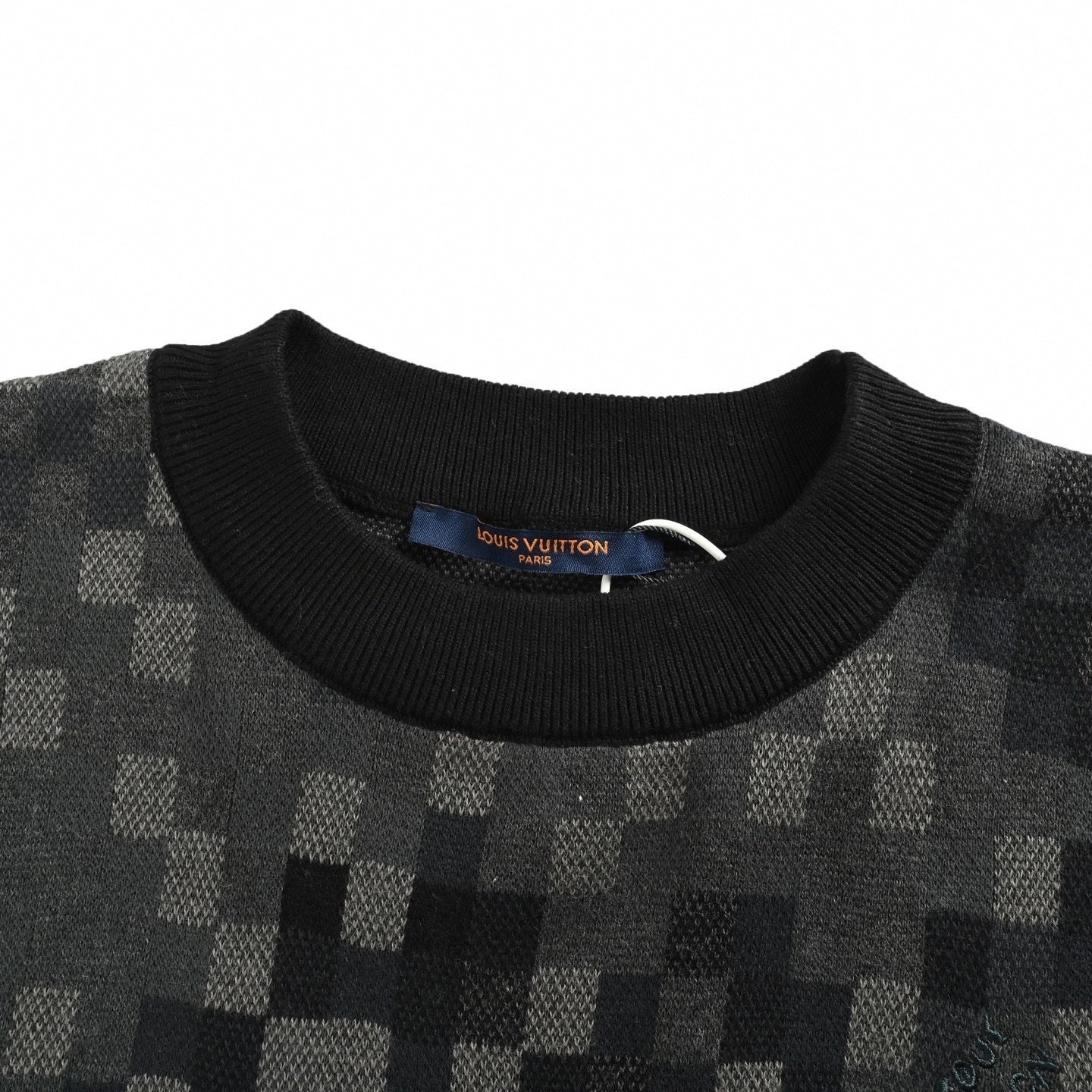 Pixelated Damier Gradient Crewneck