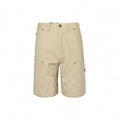 Embossed Monogram Carpenter Shorts | Beige