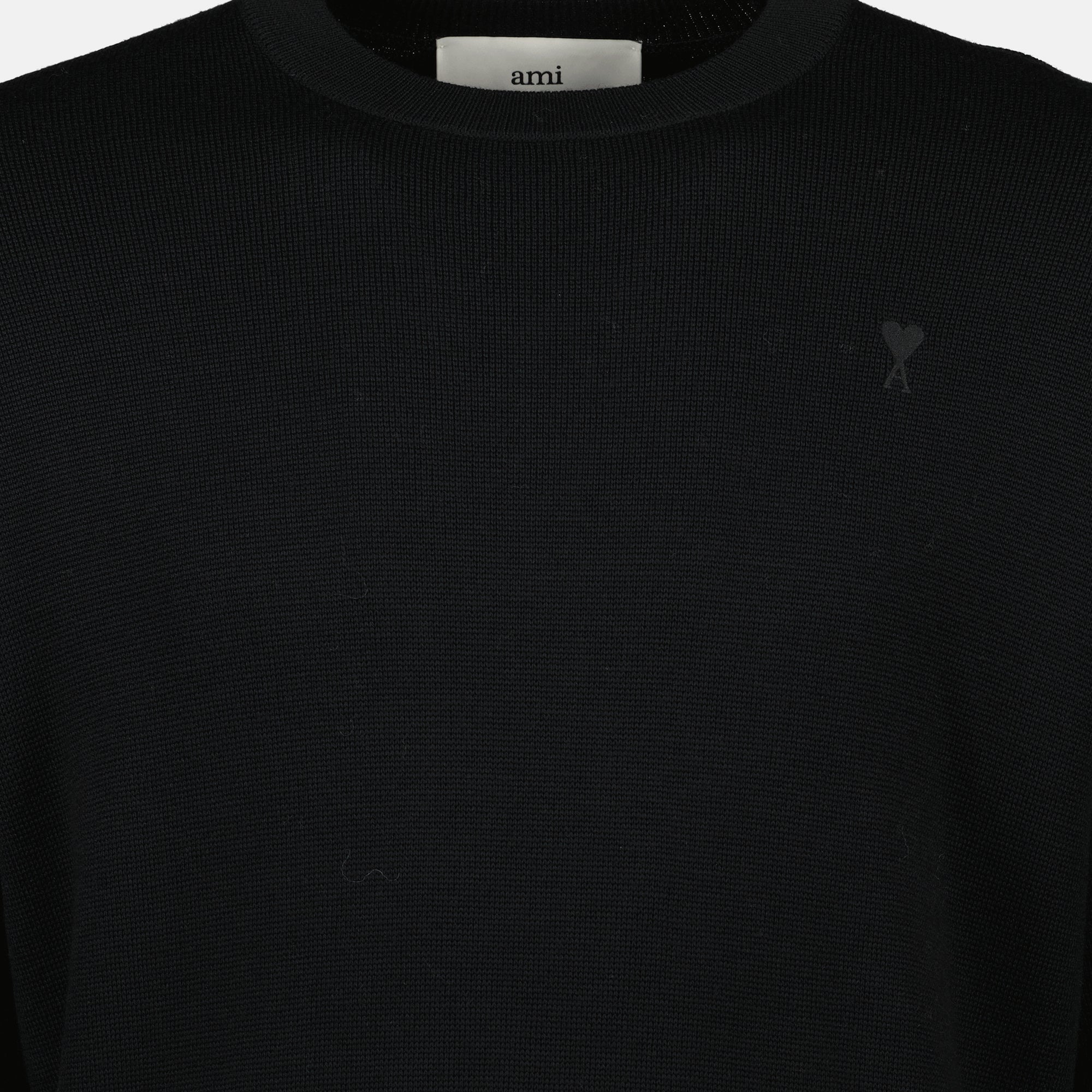 AMI Black Heart Sweater