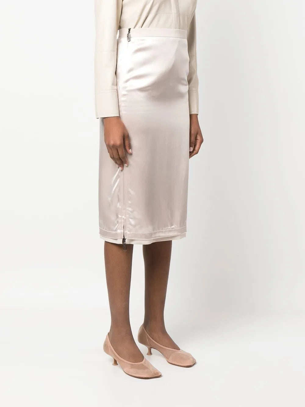 Satin skirt