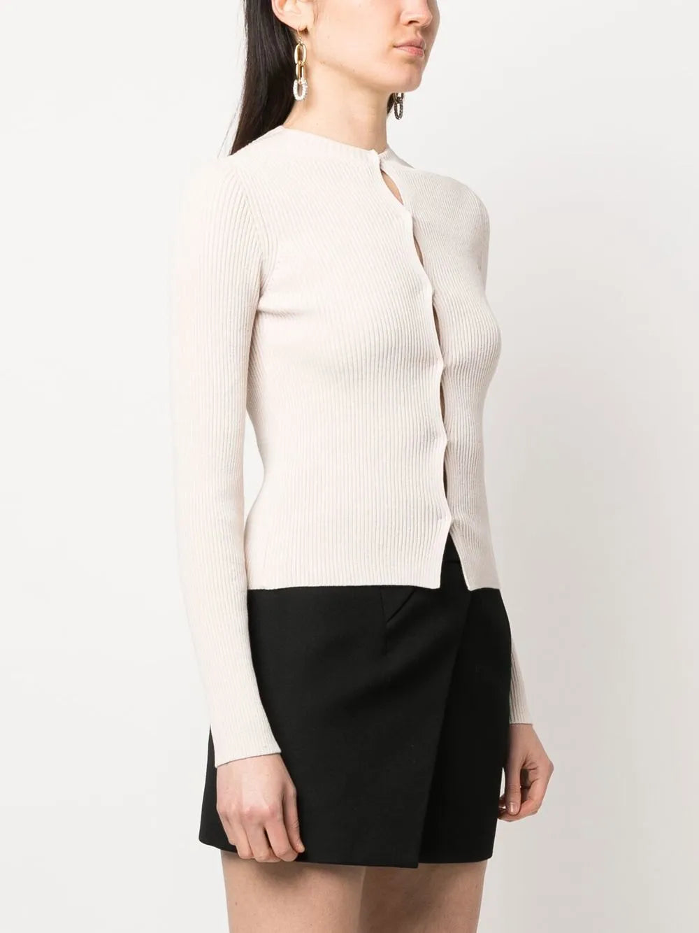 Ribbed cardigan