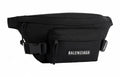 Logo Patch Canvas Belt Bag | Black
