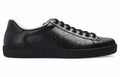 Embossed GG Perforated Leather Sneakers | Black