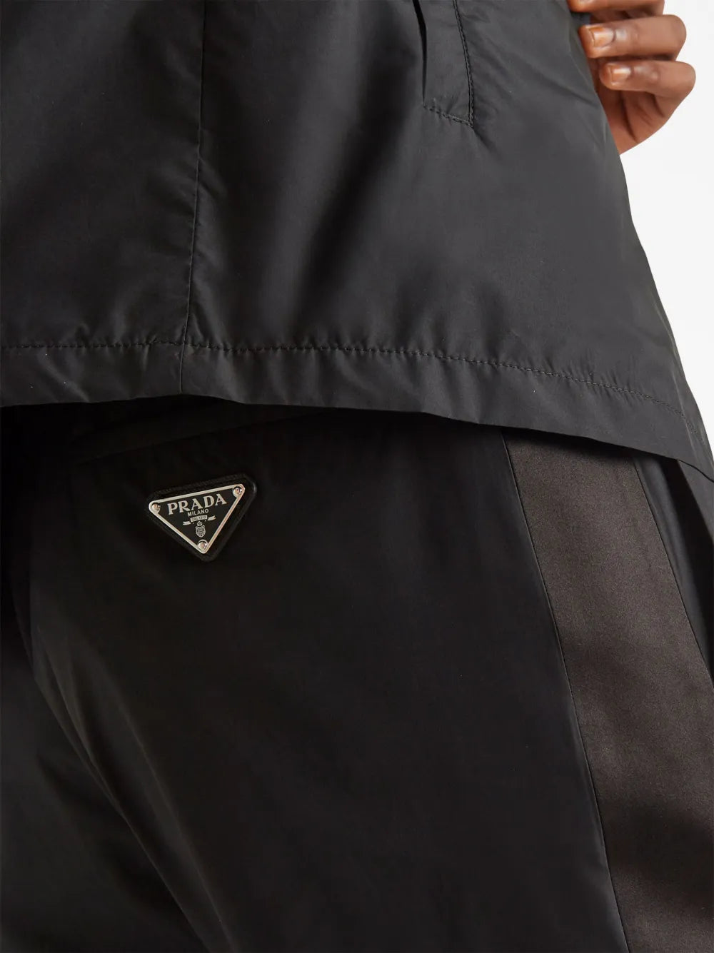 Silk and Nylon Jogging Pants
