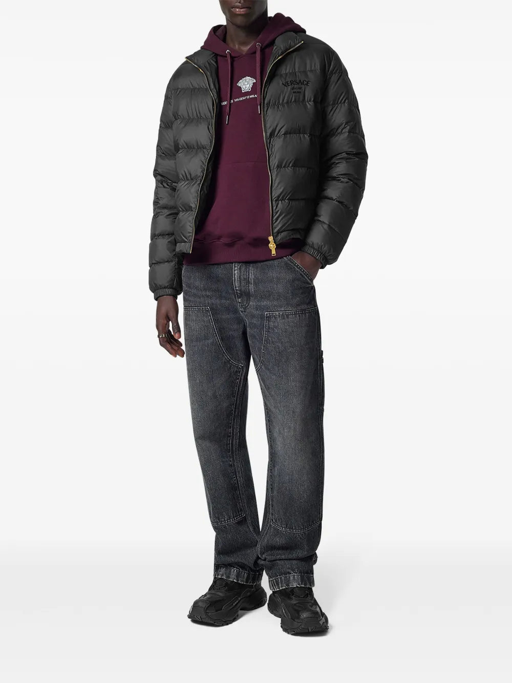 Gray Cargo Jeans