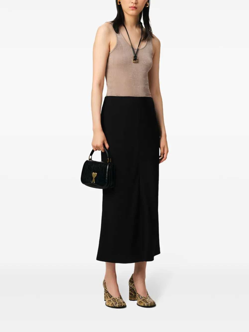 Straight Midi Skirt