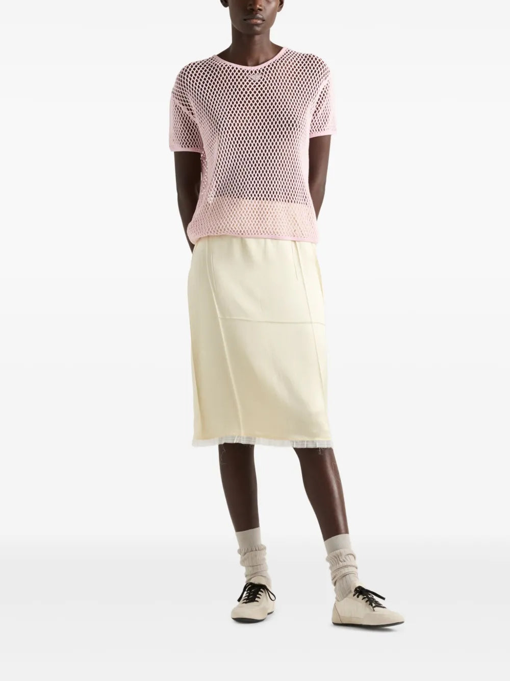 Cotton Mesh Top