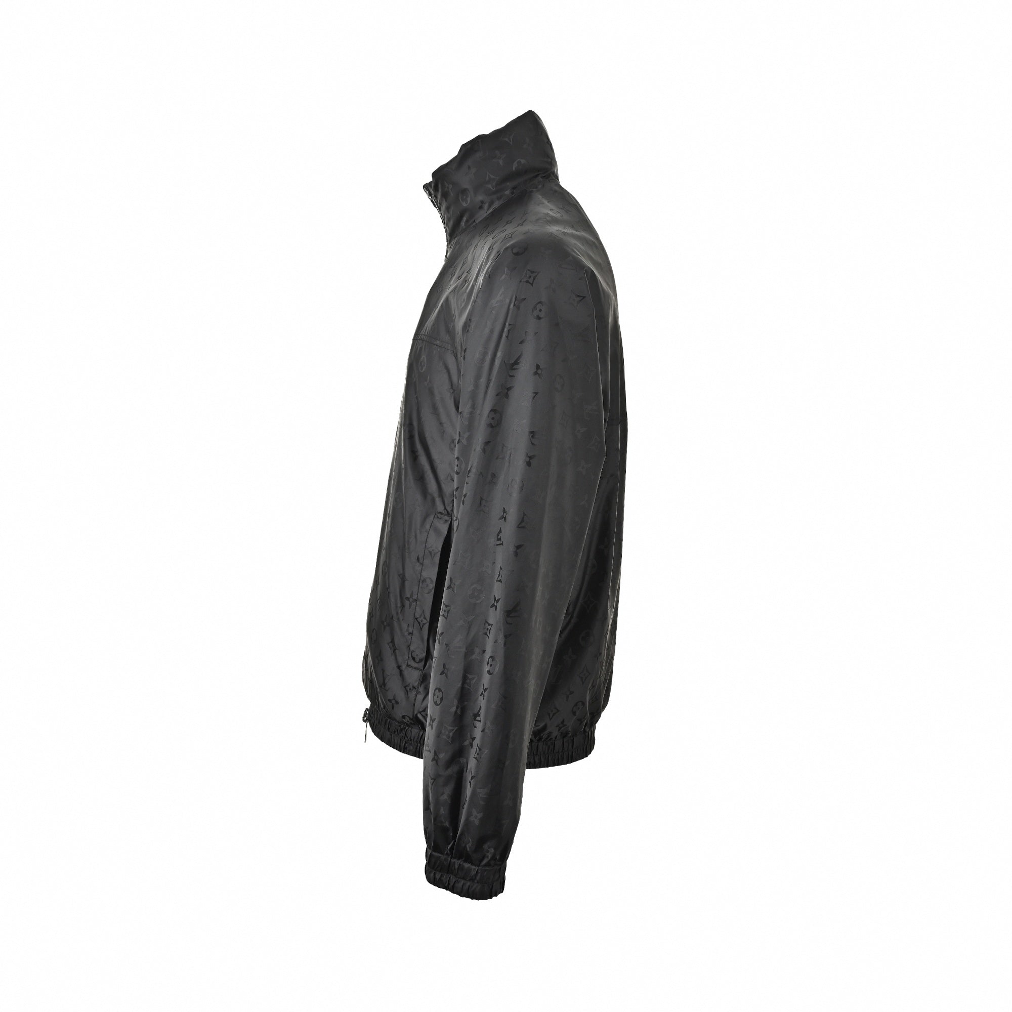 Reversible Tonal Monogram Jacket | Black & Olive Green
