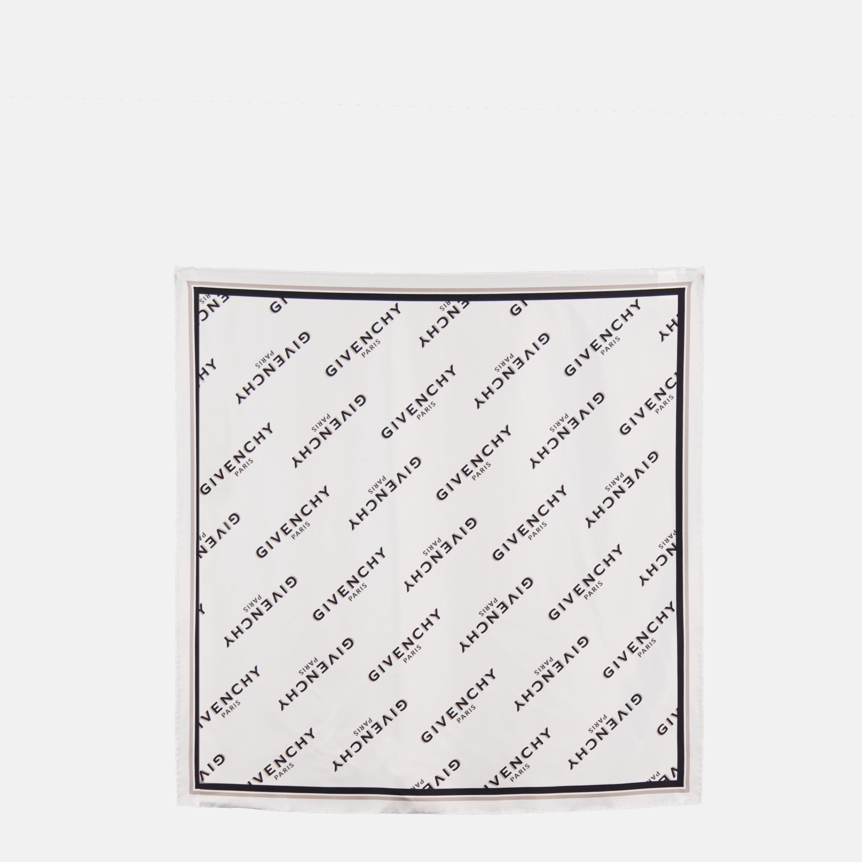 White Shadow Silk Scarf