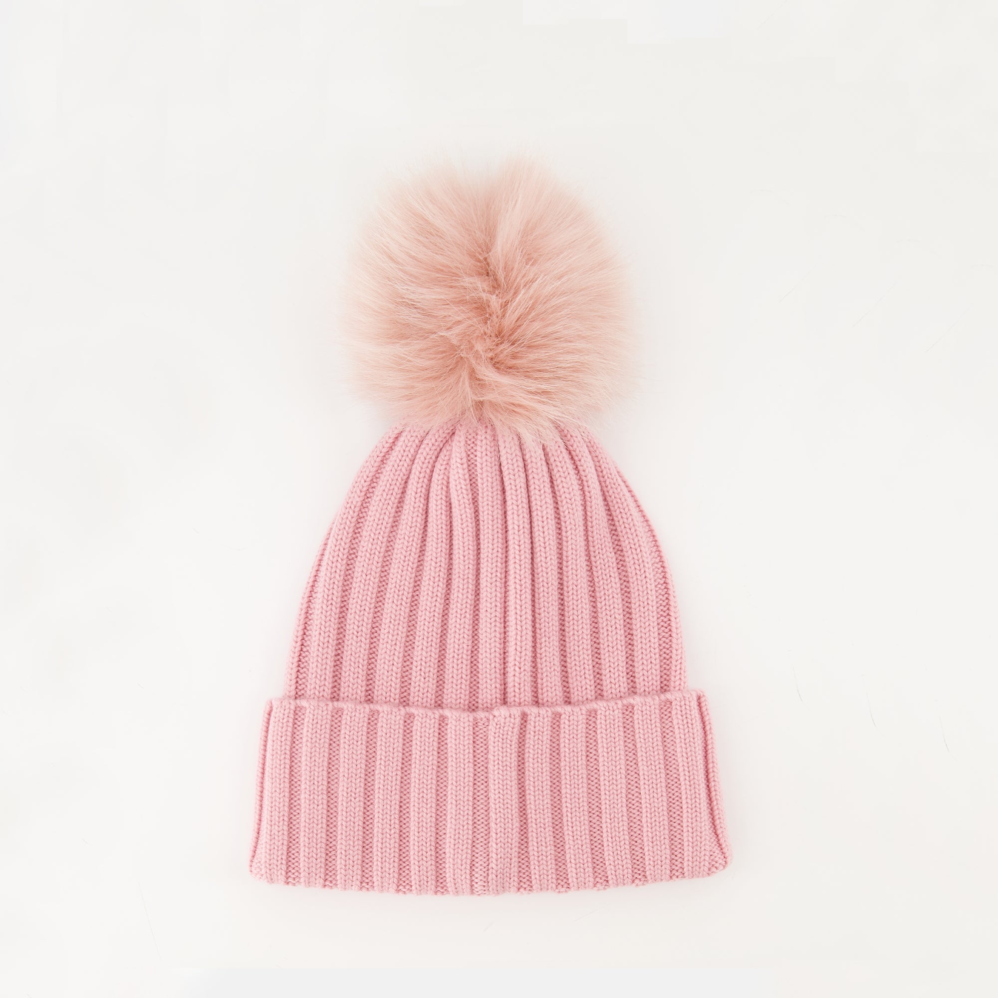 Wool Beanie with Pompom