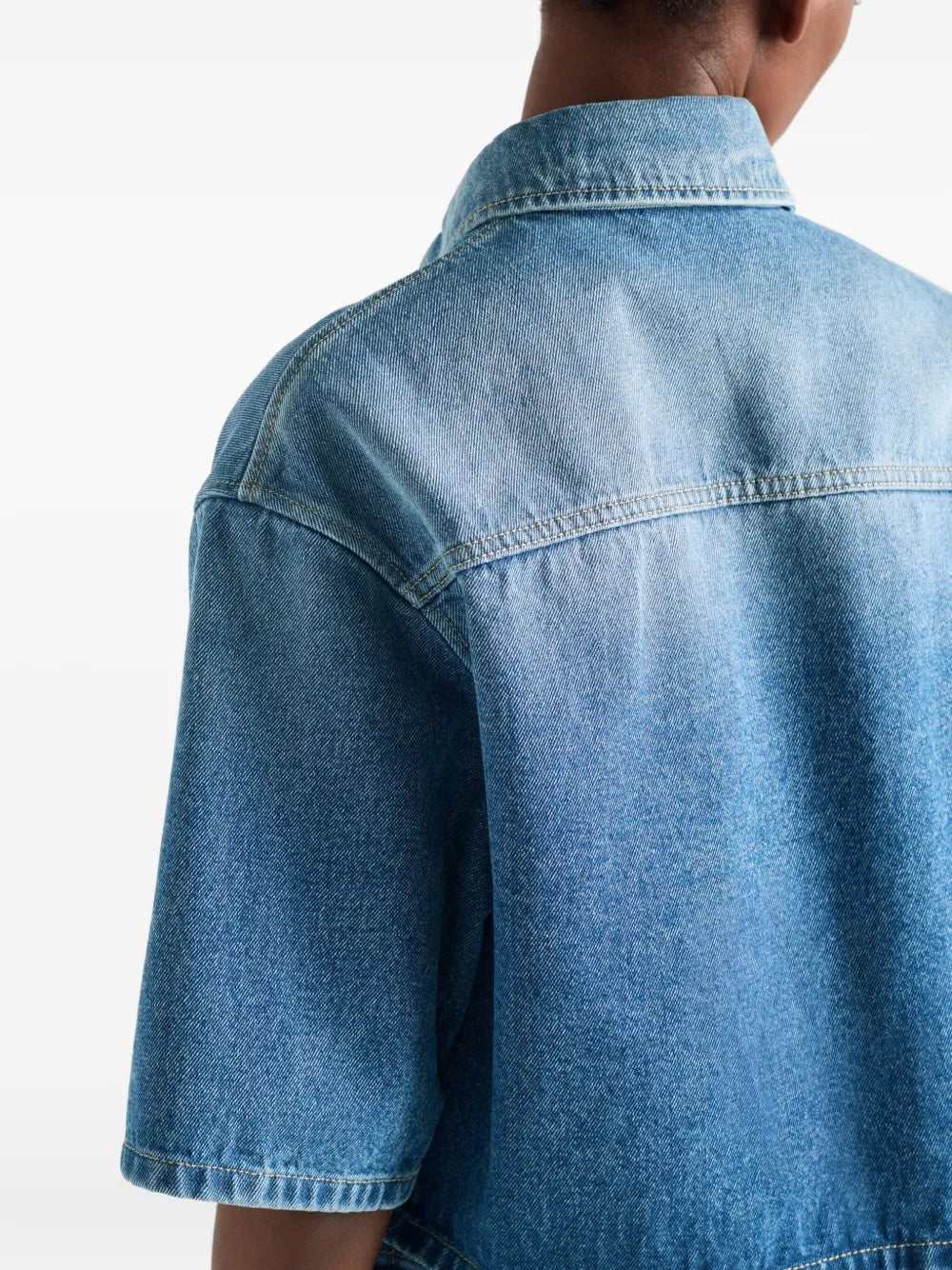 Short Denim Shirt