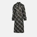 Checked Trench Coat