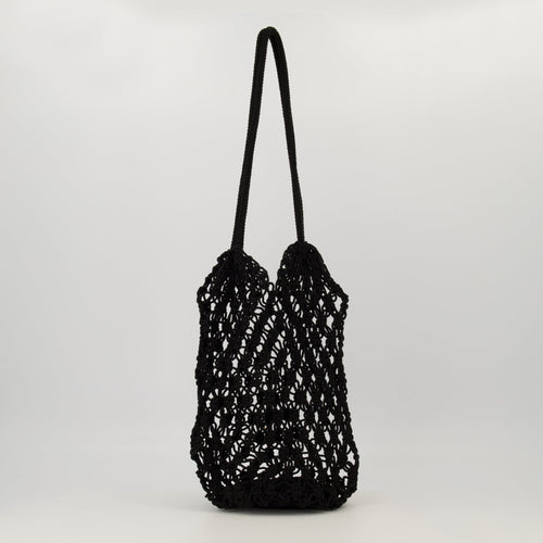 Black Crochet Bag