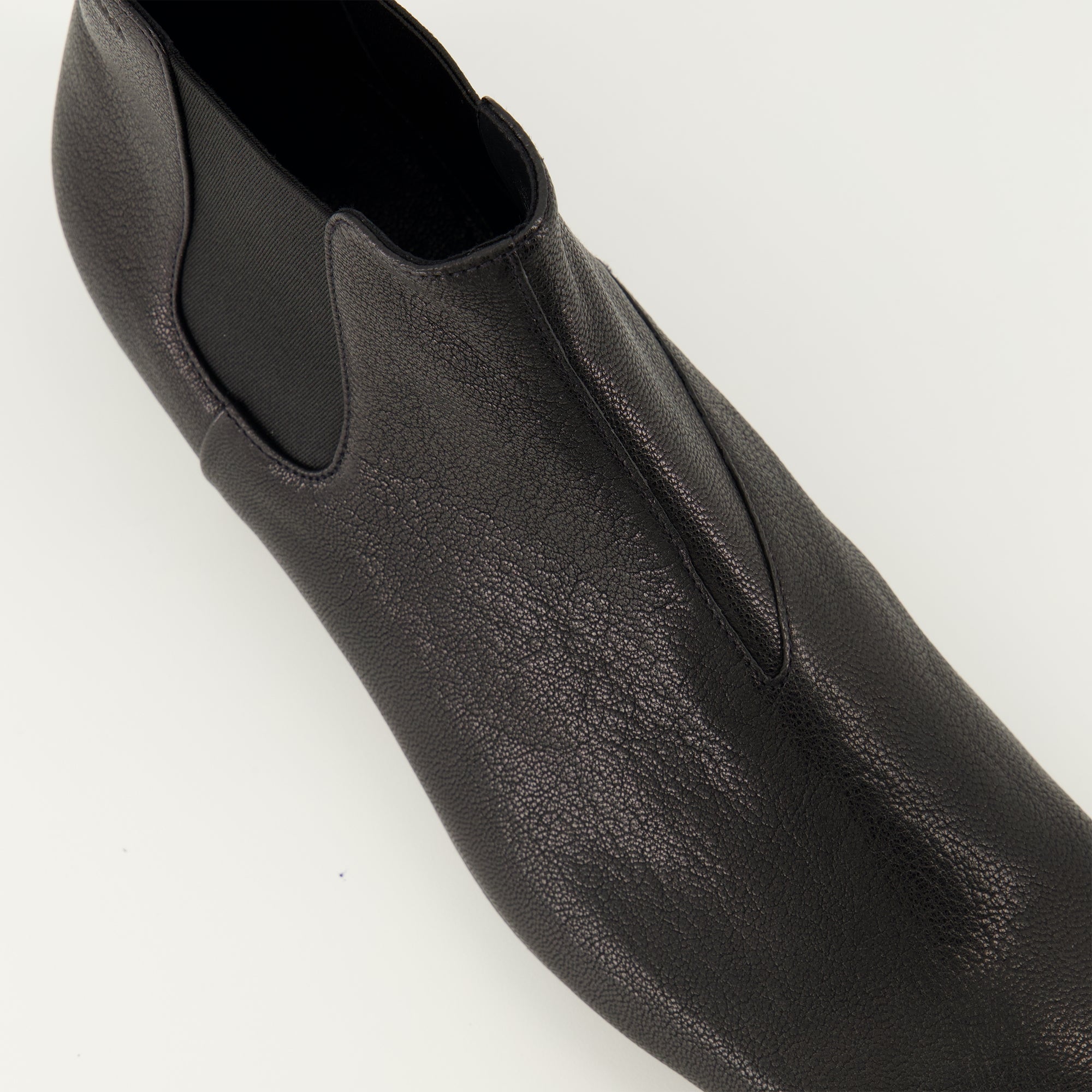 Black Leather Chelsea Boots