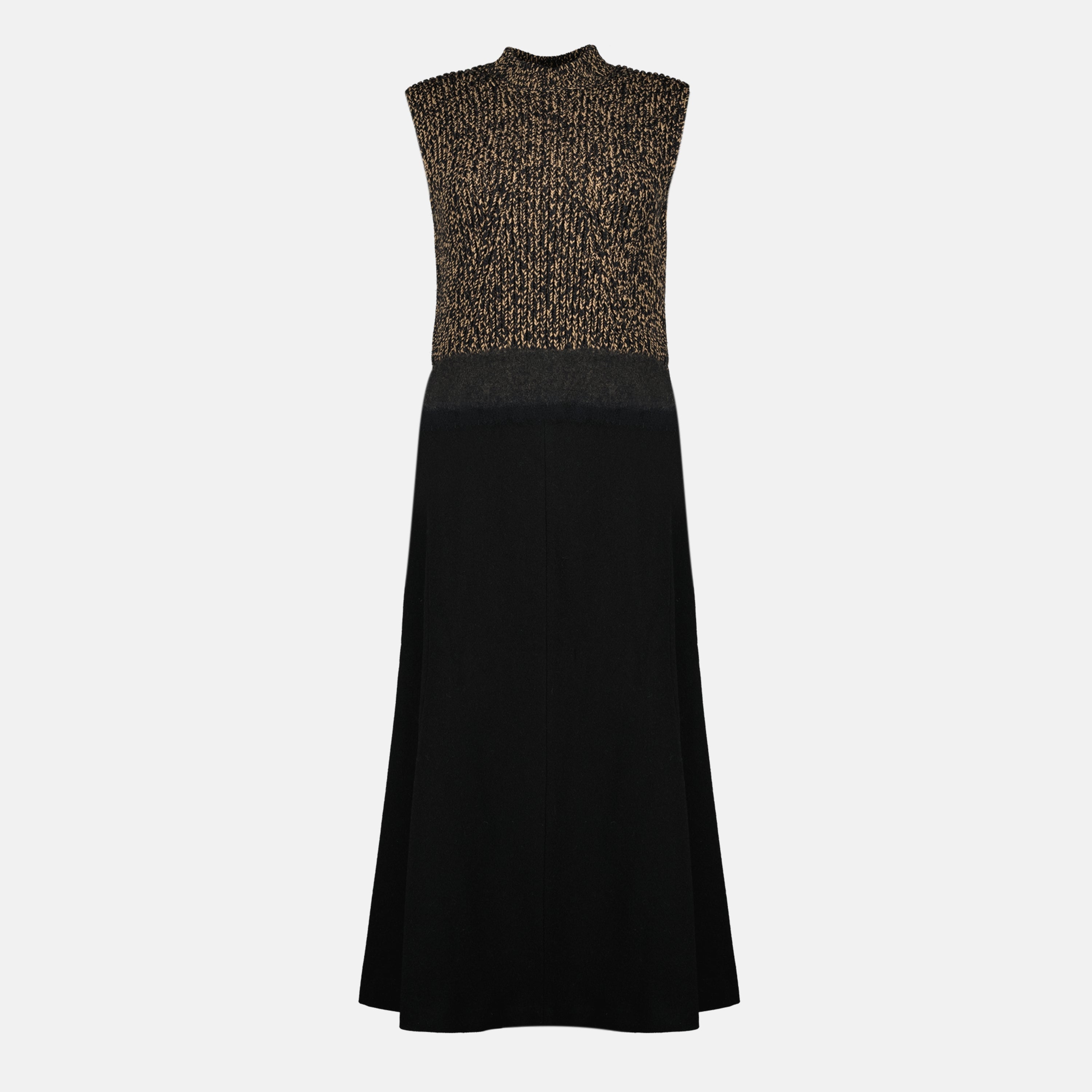 Long Black Wool Dress