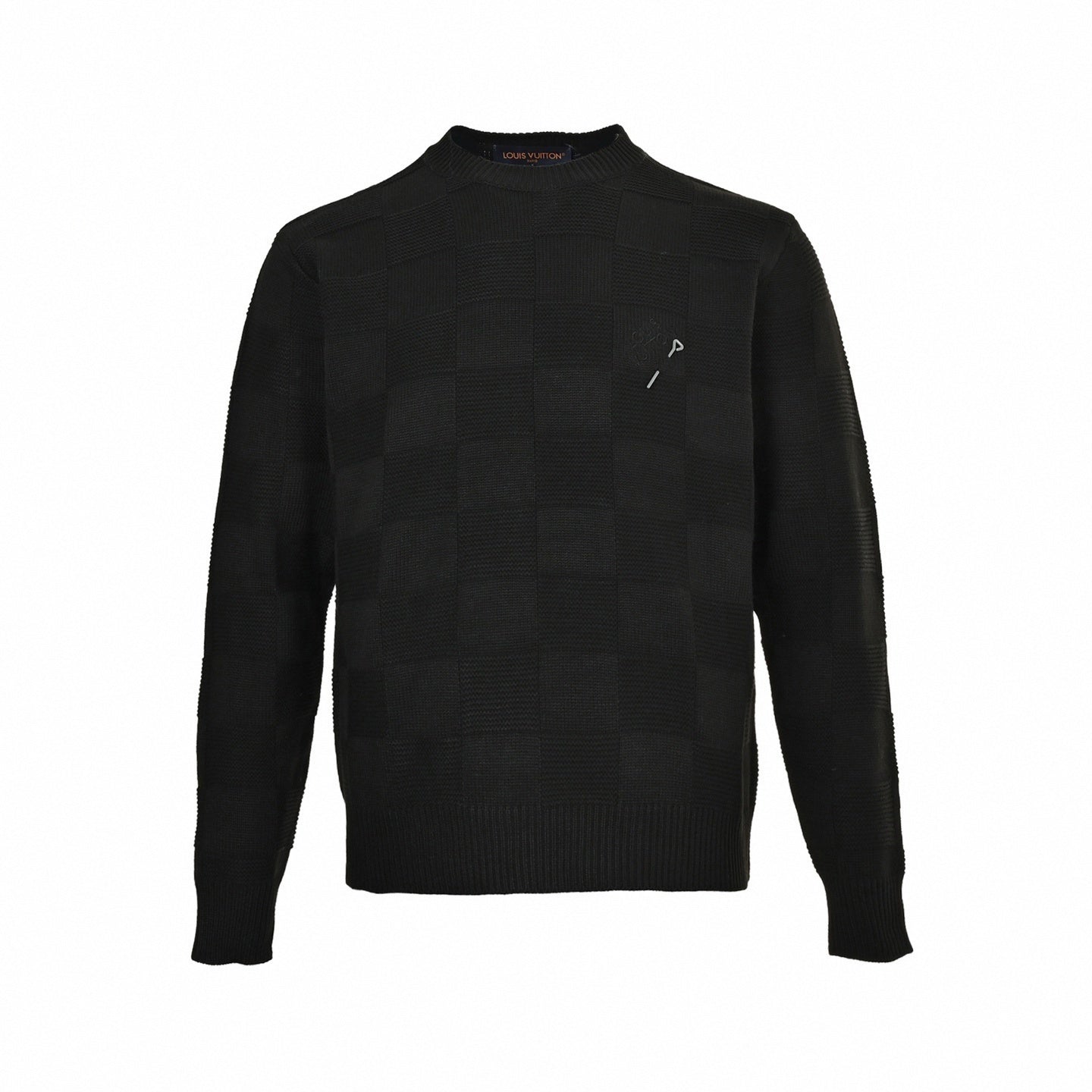 Damier Textured Sweater