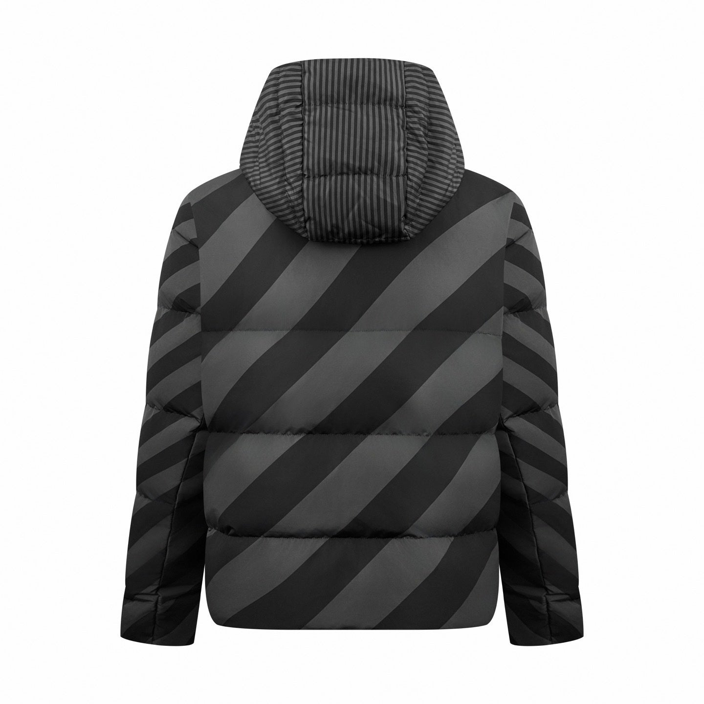 Reversible FF Monogram & Diagonal Stripe Puffer Jacket