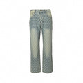 Monogram Jacquard Denim Jeans