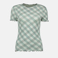 Checked Stretch Top