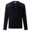 Contrast Panel Utility Sweater