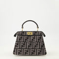 Peekabbo Nano Bag in FF Denim