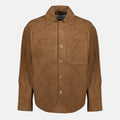 Leather Shirt Jacket