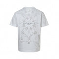 Inverted Logo & Celestial Graphic T-Shirt | White