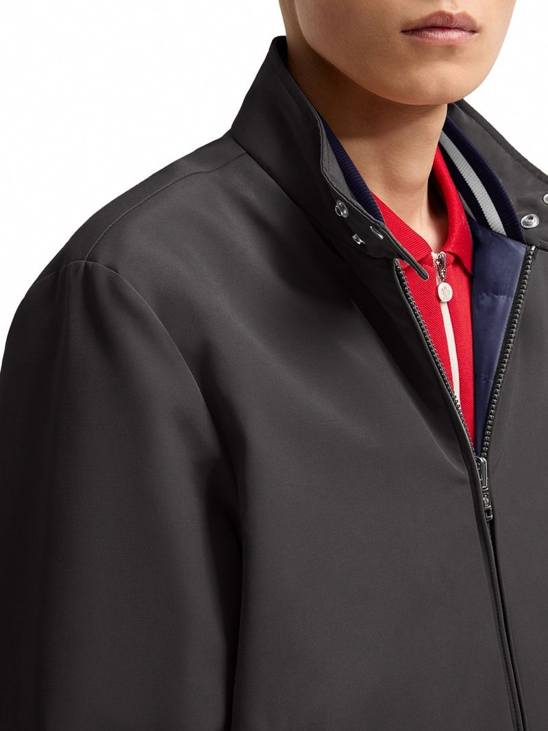 Reversible Padded Bomber Jacket | Dark Grey & Navy