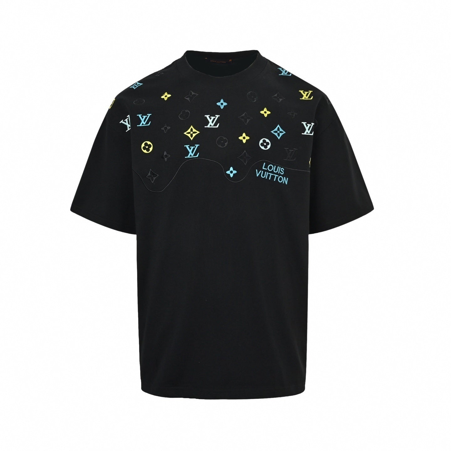 Embroidered Pastel Monogram Tee