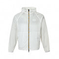 Vintage Check Trim Hooded Jacket | White