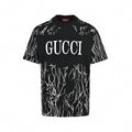 Abstract Line Print Logo T-Shirt