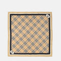 Checked Silk Scarf