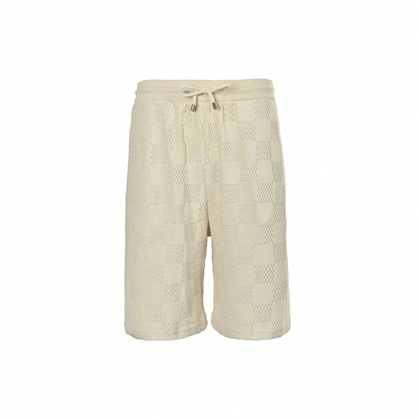 Damier Cotton Toweling Set | Beige