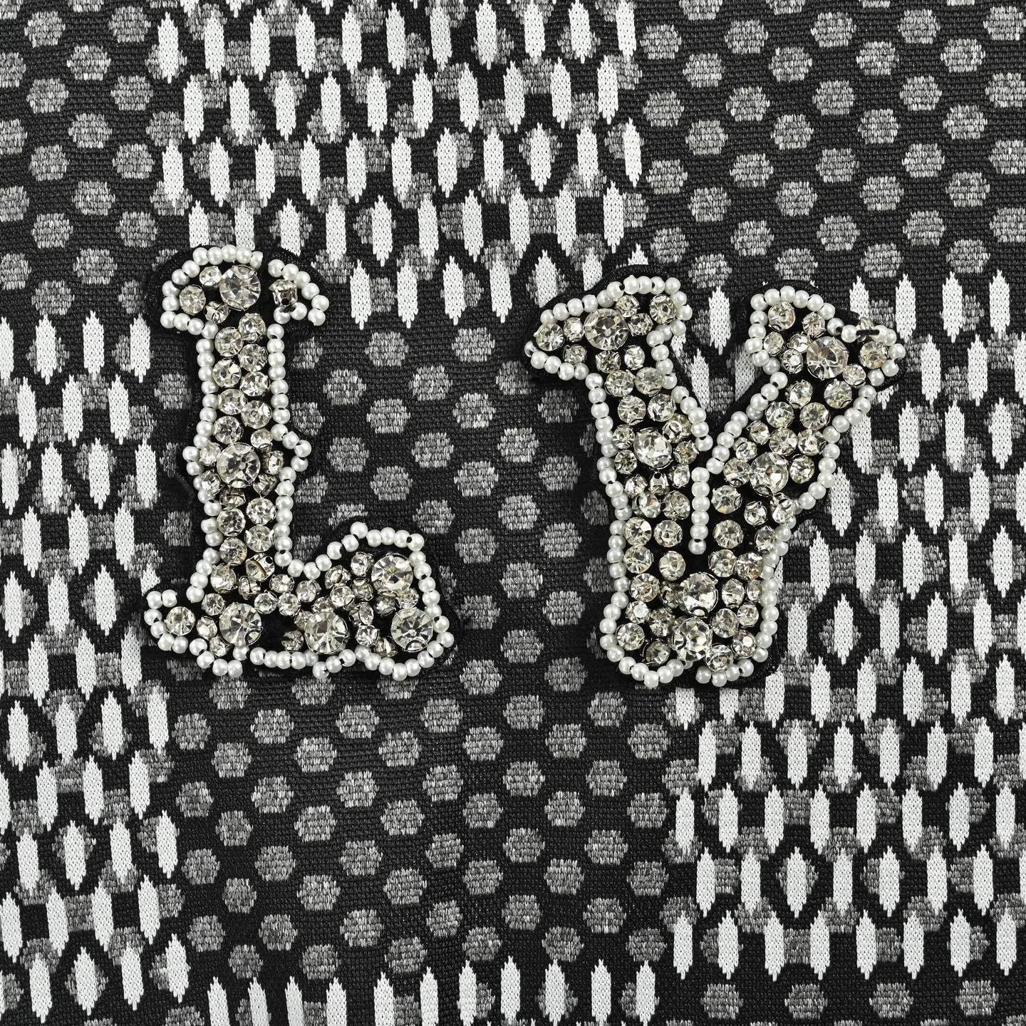 Crystal Damier Knit Ensemble