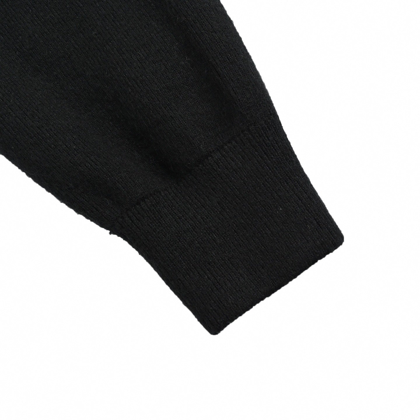 3D Monogram Relief Knit Bomber | Black