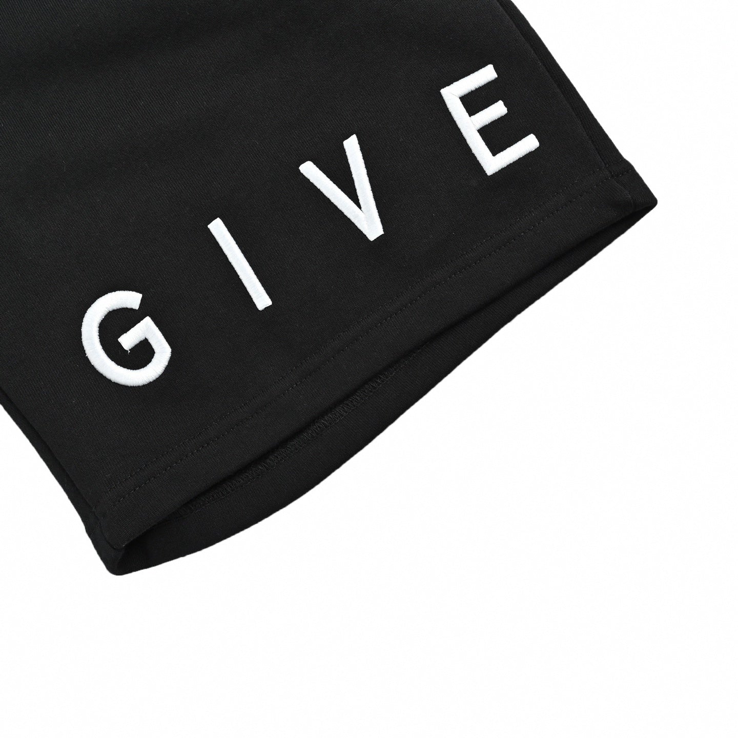 Enamel Triangle Logo Nylon Shorts | Black