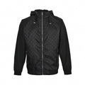 Monogram Windbreaker | Black & Grey
