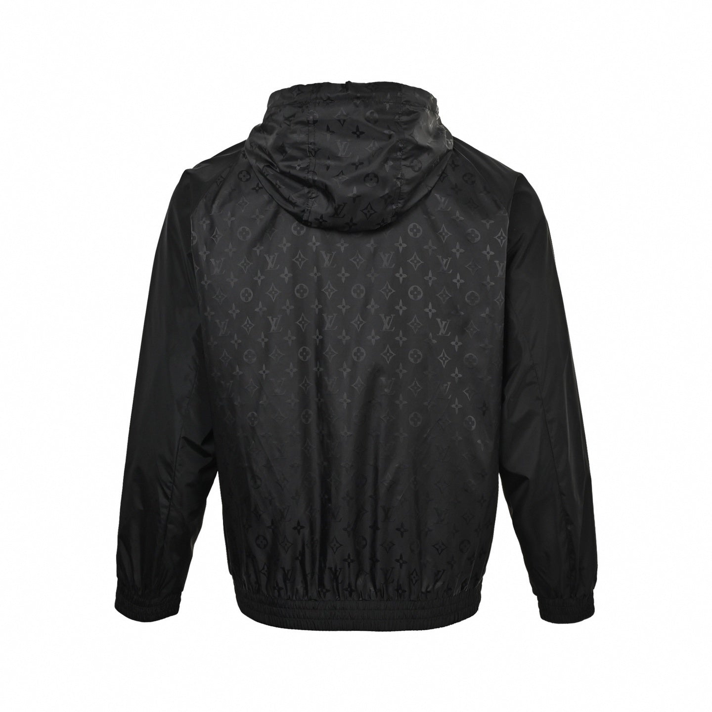 Monogram Windbreaker | Black & Grey
