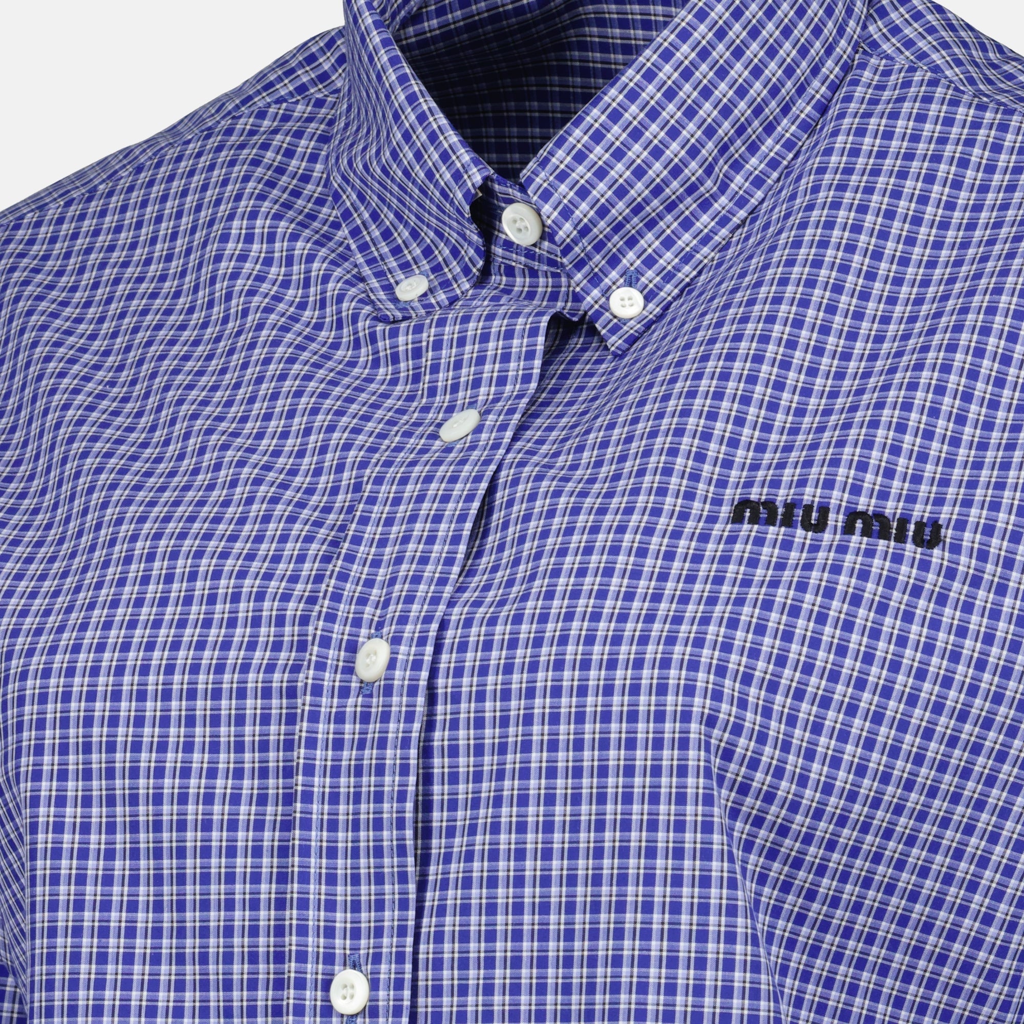 Dark Blue Checkered Shirt