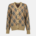 Check Plaid Cardigan