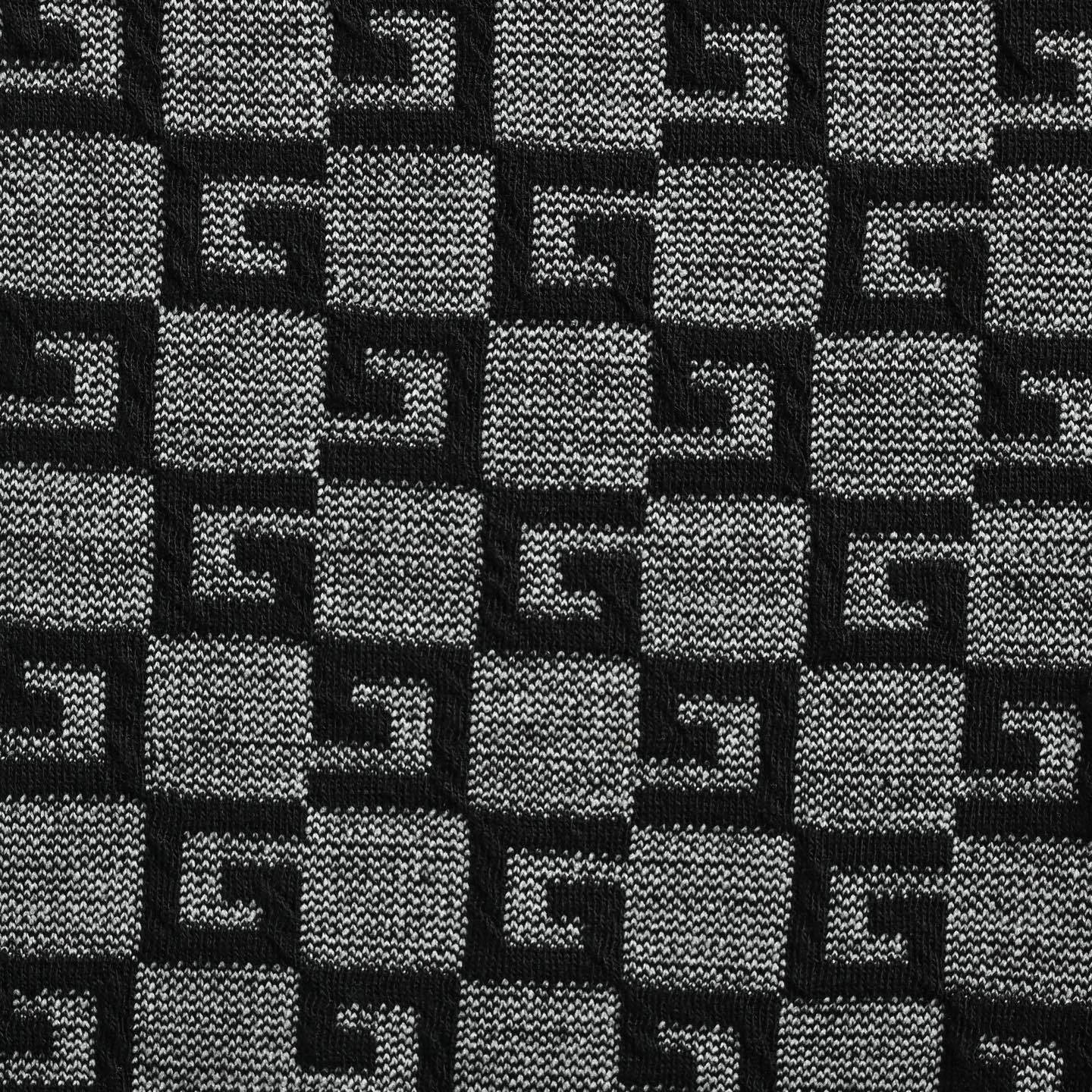 4G Checkerboard Knit T-Shirt