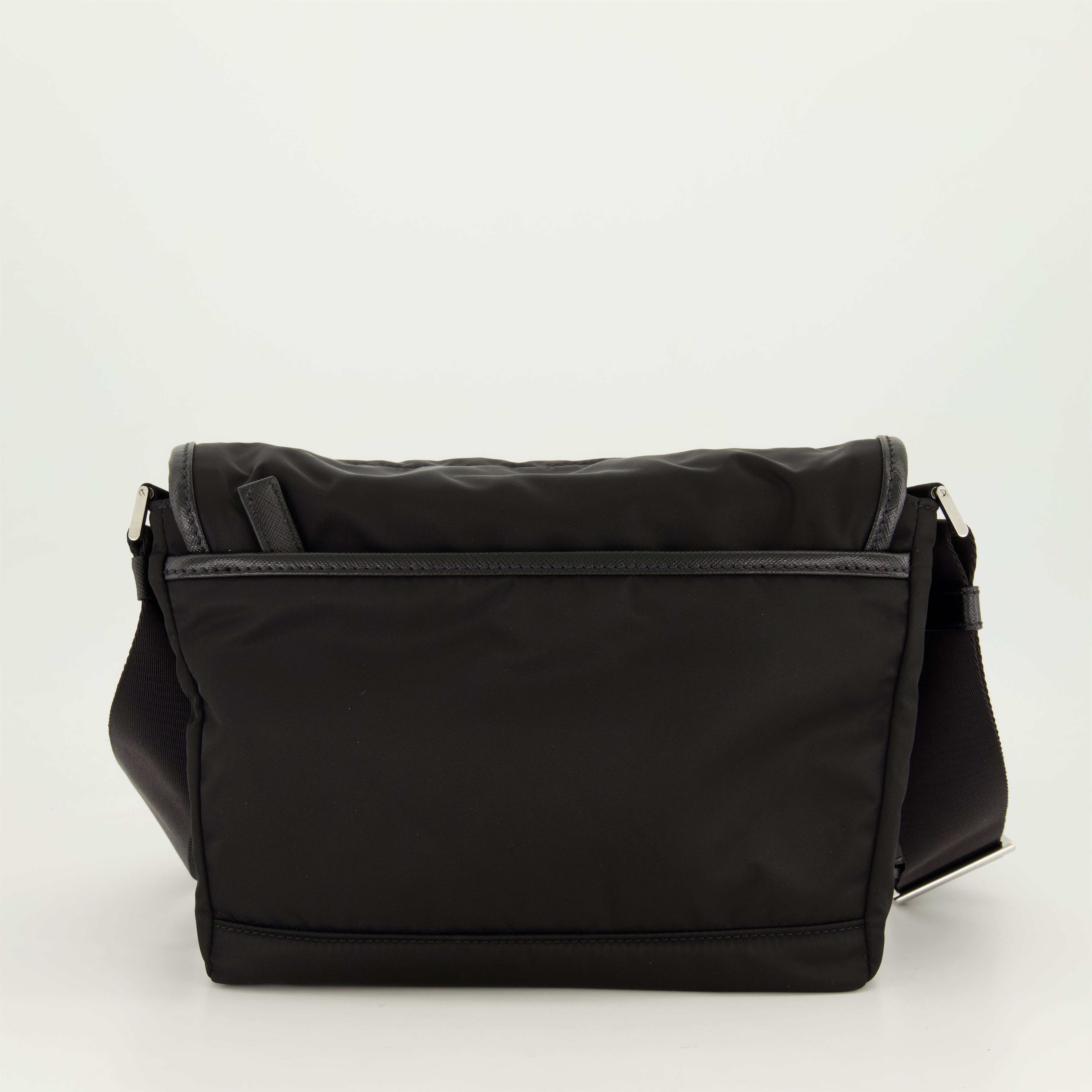 Re-Nylon and Saffiano Leather Bag