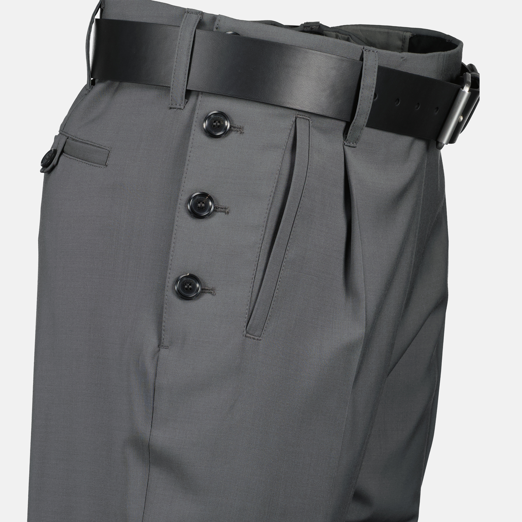 Gray Wool Pants