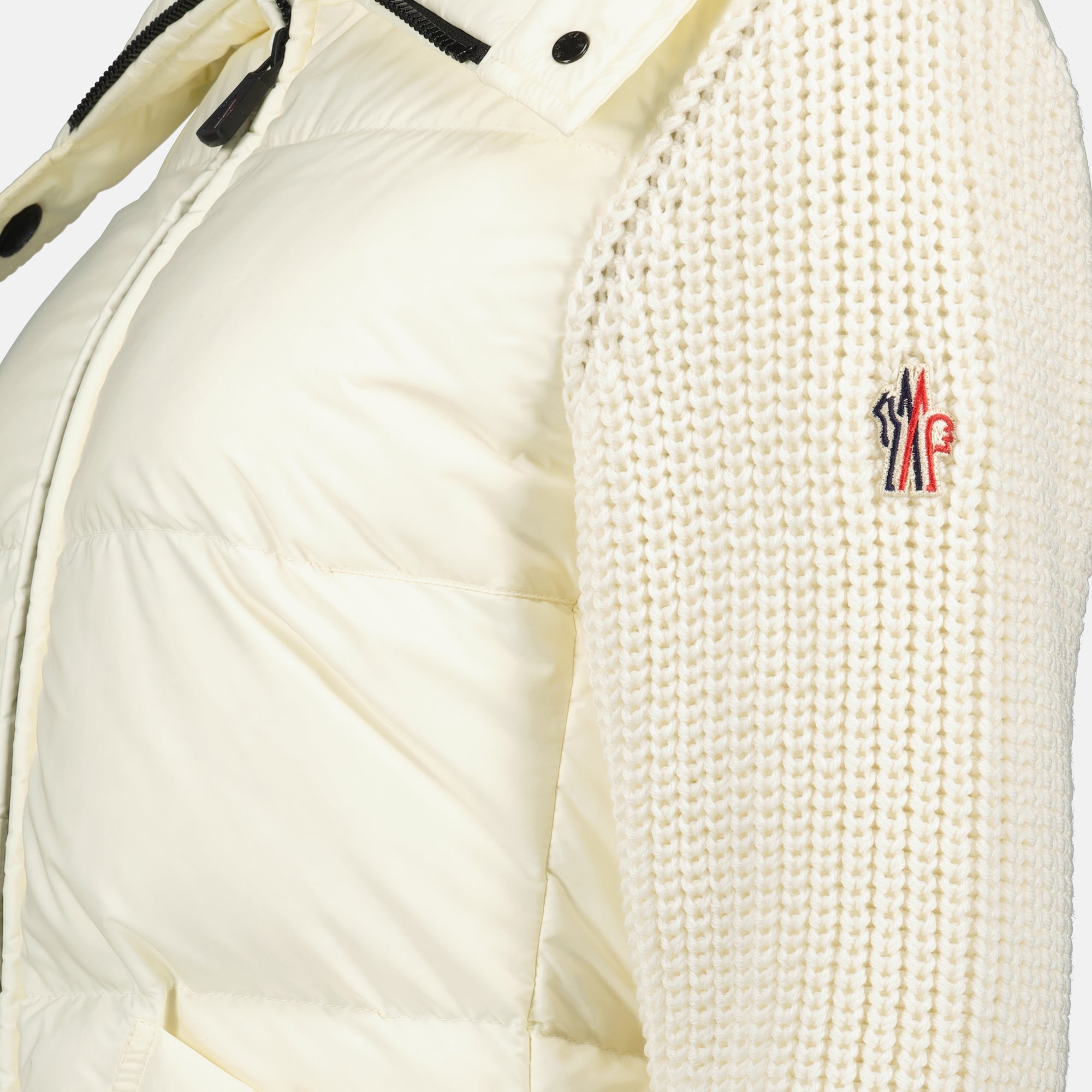 White Wool Zip Cardigan