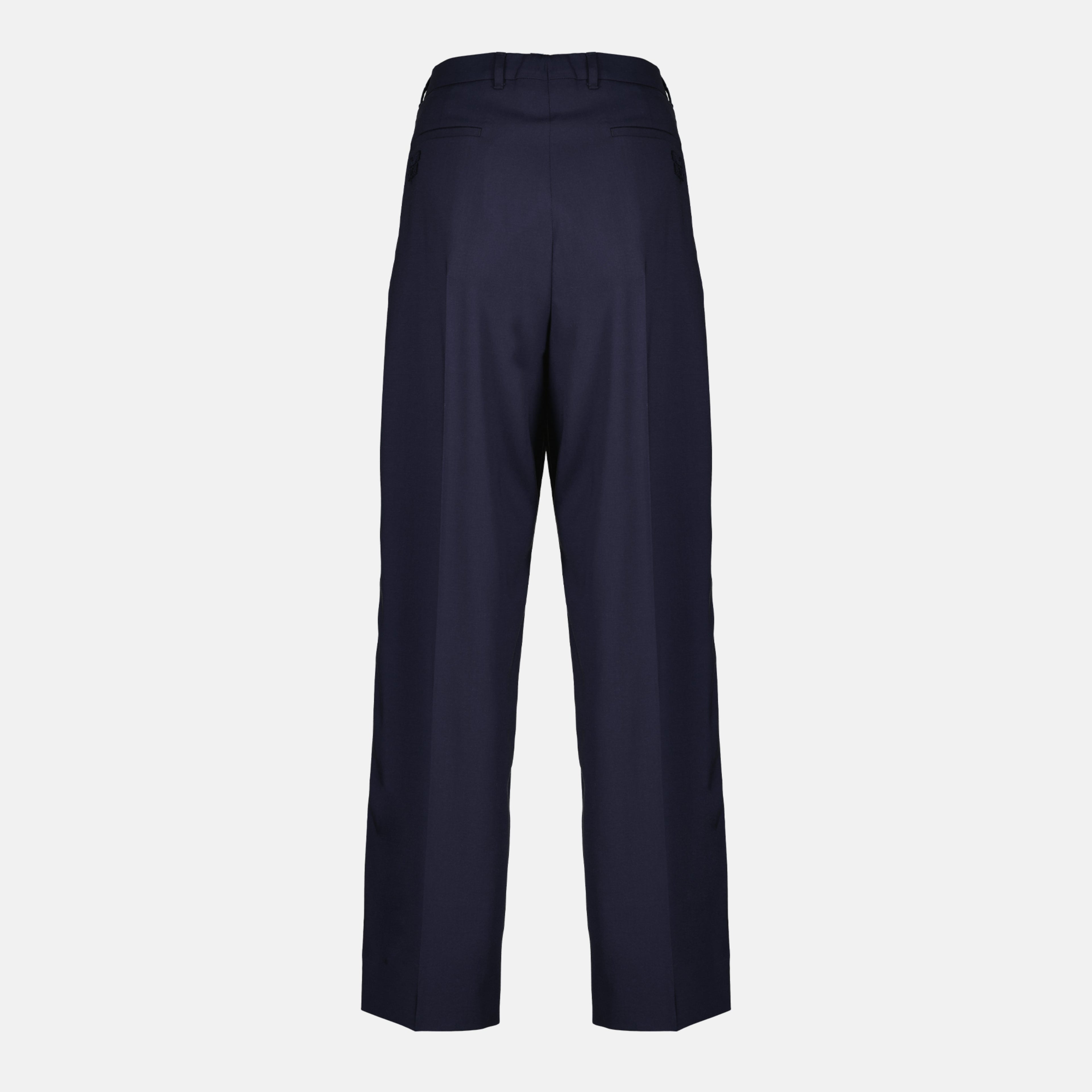 Navy Wool Trousers