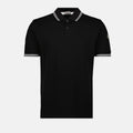 Polo with Striped Borders