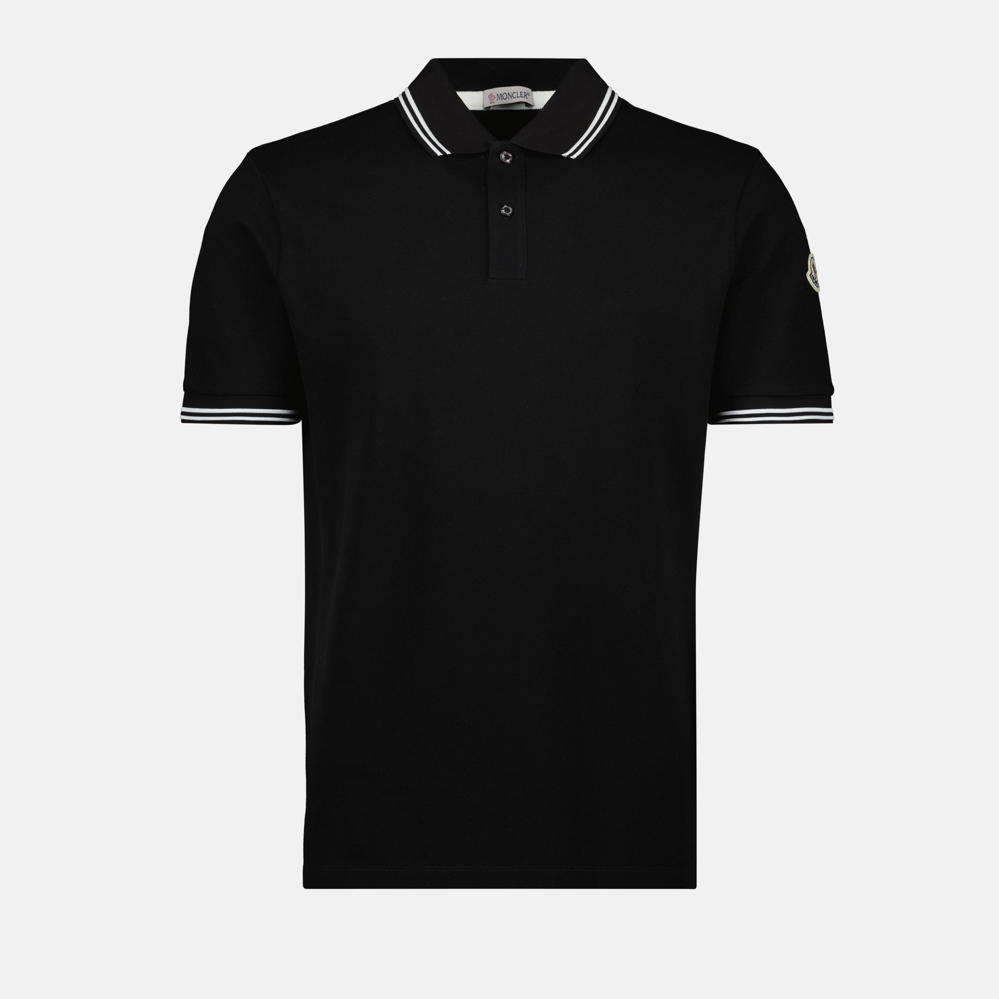 Polo with Striped Borders